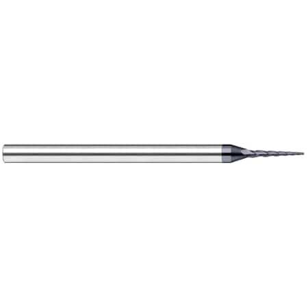 Miniature End Mill - Tapered - Ball, 0.0150 (1/64), Number Of Flutes: 3
